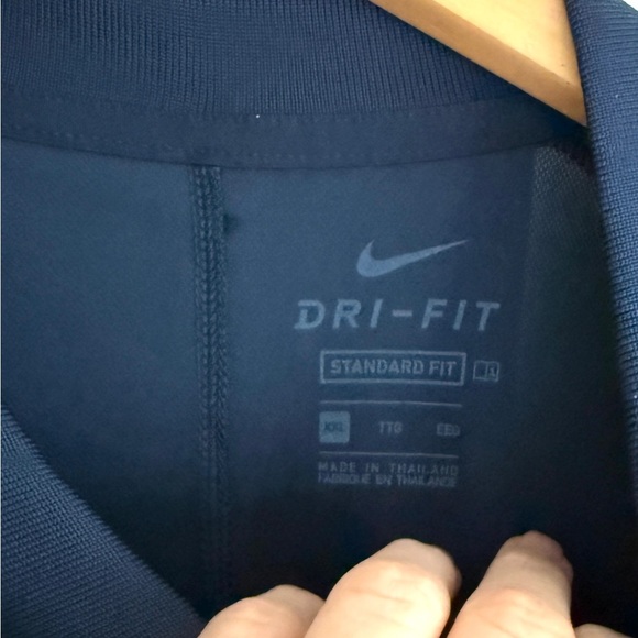 Nike Men's Dark Blue Dri-Fit Polo Shirt - Picture 4 of 5